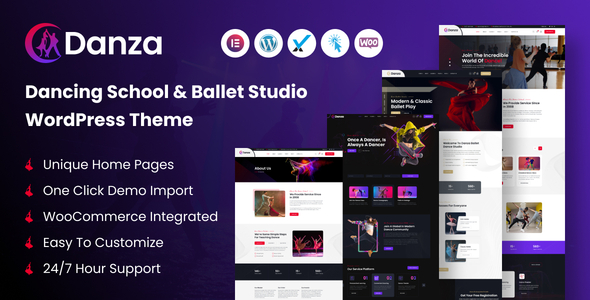 Danza â€“ Dancing School and Ballet Studio WordPress Theme