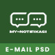 My Notifikasi - Email Template PSD + HTML Bonus 