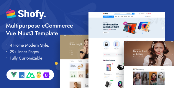 Shofy - Multipurpose eCommerce Vue Nuxt 3 Template