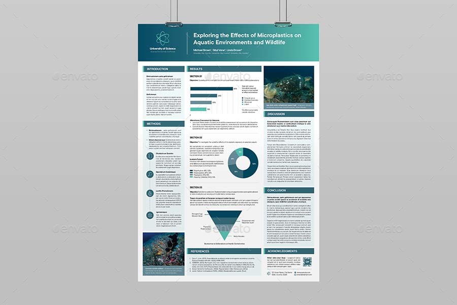 Scientific Case Study Poster Template, Print Templates | GraphicRiver