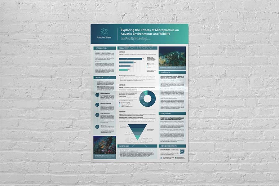 Scientific Case Study Poster Template, Print Templates | GraphicRiver