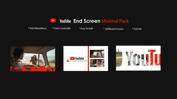 Youtube End Screen Pack 3