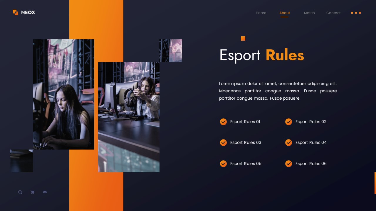 Neox - Esport Game Keynote Templates, Presentation Templates