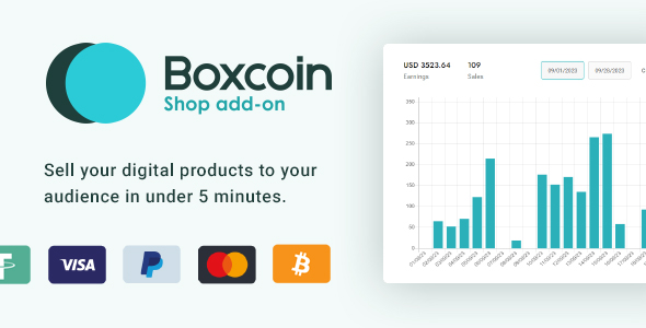 Shop - eCommerce to Sell Digital Products - Boxcoin Shop Addon