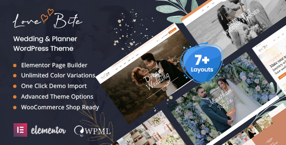 Lovebite –  Wedding & Planner WordPress Theme