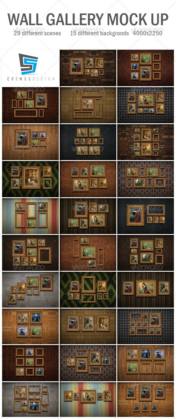 Wall Gallery Mock Up - Miscellaneous Displays