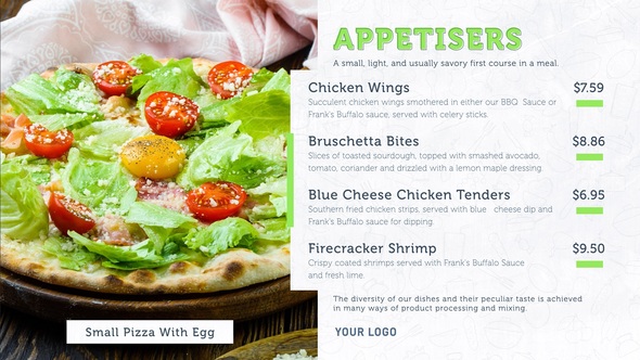 Restaurant Presentation Product Promo template preview