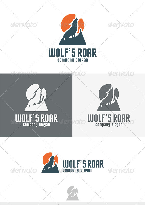 Wolfs Roar Logo - Animals Logo Templates