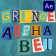Grunge Alphabet for After Effects