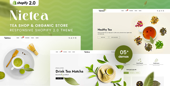 Nietea – Tea Shop & Organic Store Responsive Shopify 2.0 Theme