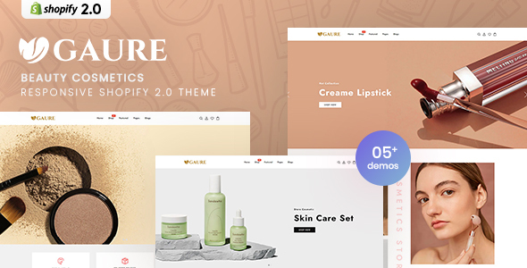 Gaure – Beauty & Cosmetics Responsive Shopify 2.0 Theme