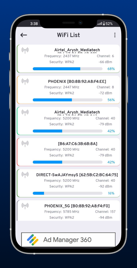 WiFi Analyzer-WiFi Test - Internet Speed Tester - Admob - Android App ...