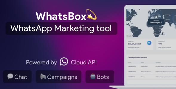 WhatsBox  The WhatsApp Marketing  Bulk Sender, Chat, Bots, SaaS