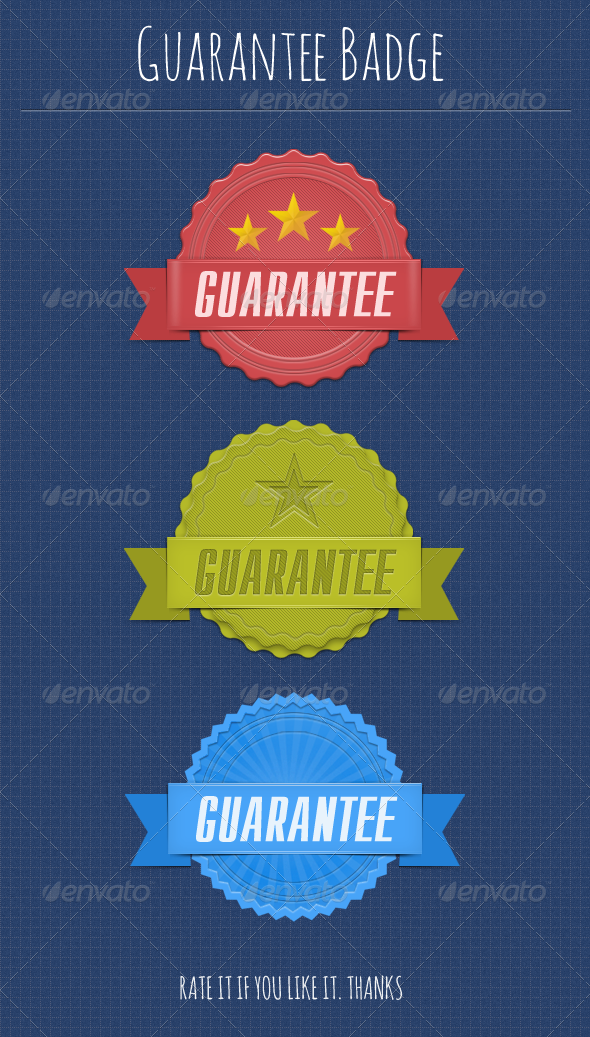 Guarantee Badges - Badges & Stickers Web Elements