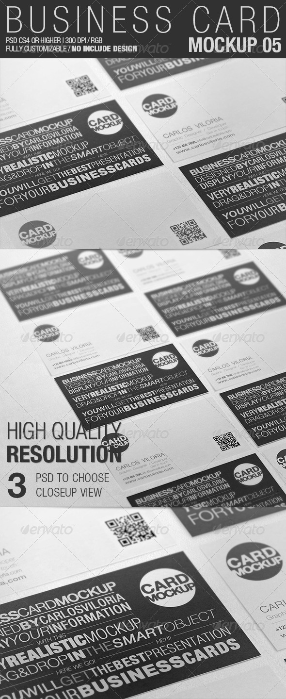 Business Card Mockup 05 - Business Cards Print