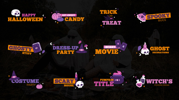Halloween Titles Titles template preview