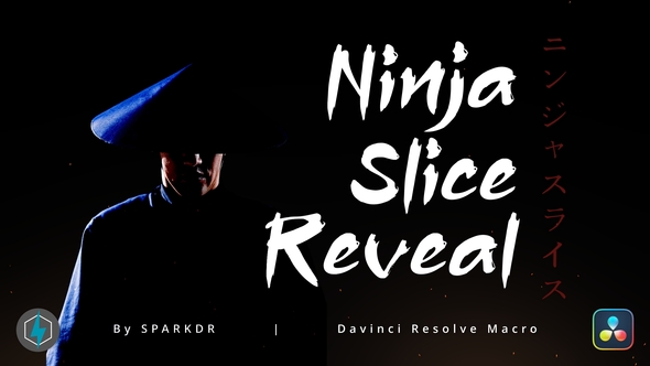 Ninja Slice Reveal Effect | Davinci Resolve Macro