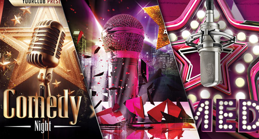 Comedy or Karaoke Flyers