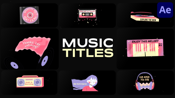 What Music Is Playing Now Titles | After Effects
