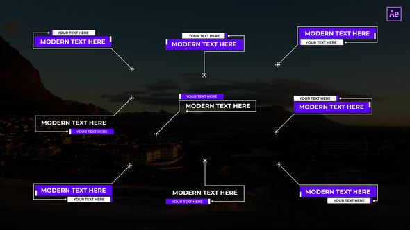 Modern Call Out After Effects Titles template preview