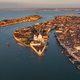 Venice aerial, Grand Canal, Basilica, Punta della Dogana, Venetian Lagoon, Italy - PhotoDune Item for Sale