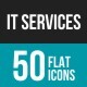 IT Services Flat Multicolor Icons