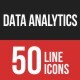Data Analytics Filled Line Icons