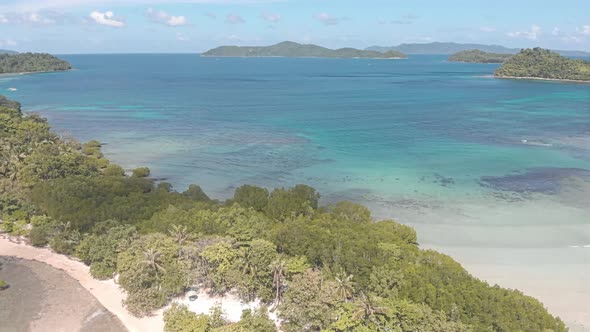 Stunning, beautiful drone shots taken in Port Barton, Palawan, The Philippines.