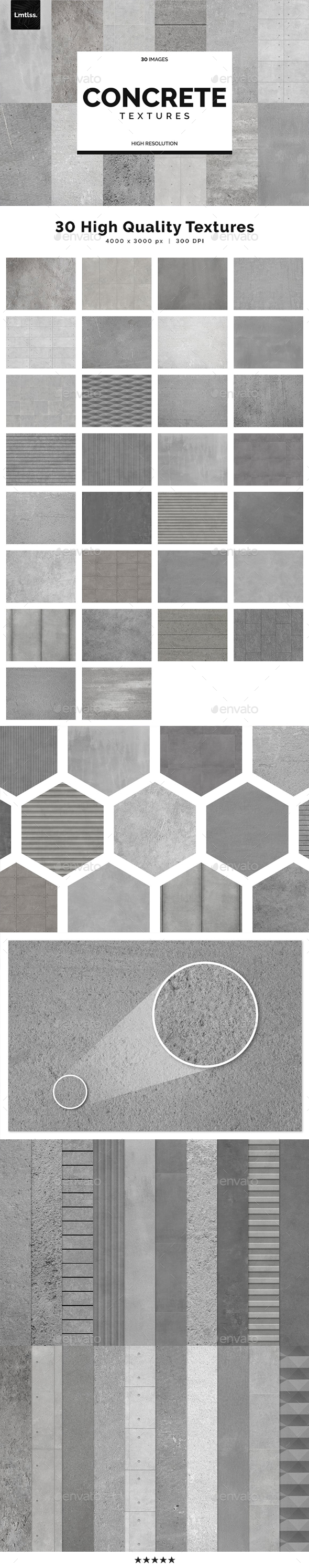 30 Concrete Textures