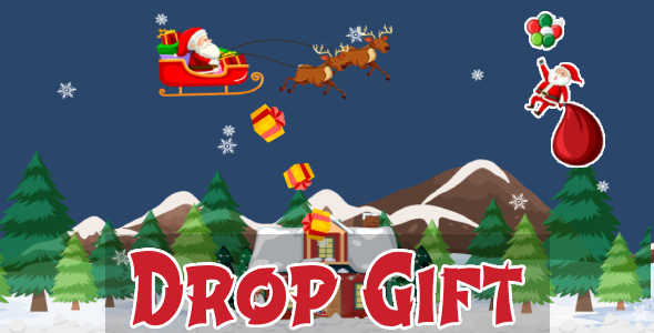 Santa Delivered Gift || Santa Drop Gift || HTML 5 || Construct Game