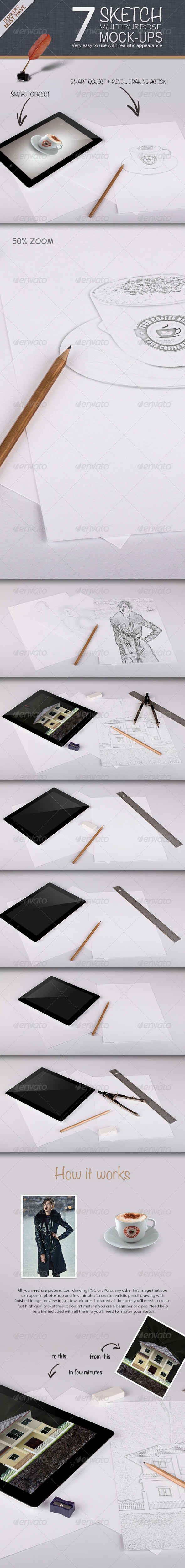 Sketch Multipurpose Mock-ups - Miscellaneous Print