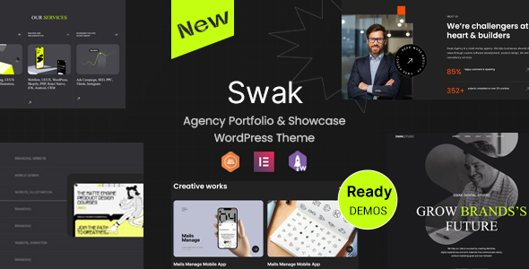 Swak – Agency Portfolio & Showcase WordPress Theme