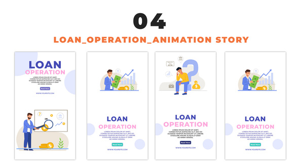 Loan Operation 2D Cartoon Avatar Instagram Story
