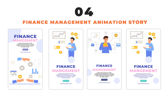 Vector Finance Management Avatar Instagram Story