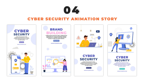 Cyber Security 2D Vector Instagram Story