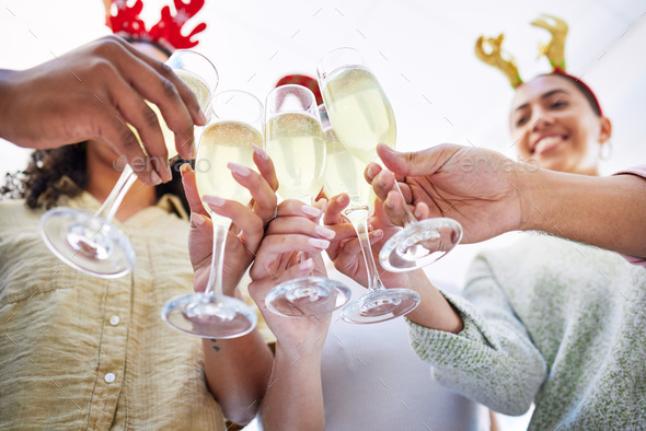 Celebration Toast with Champagne Stock Photo - Image of champagne
