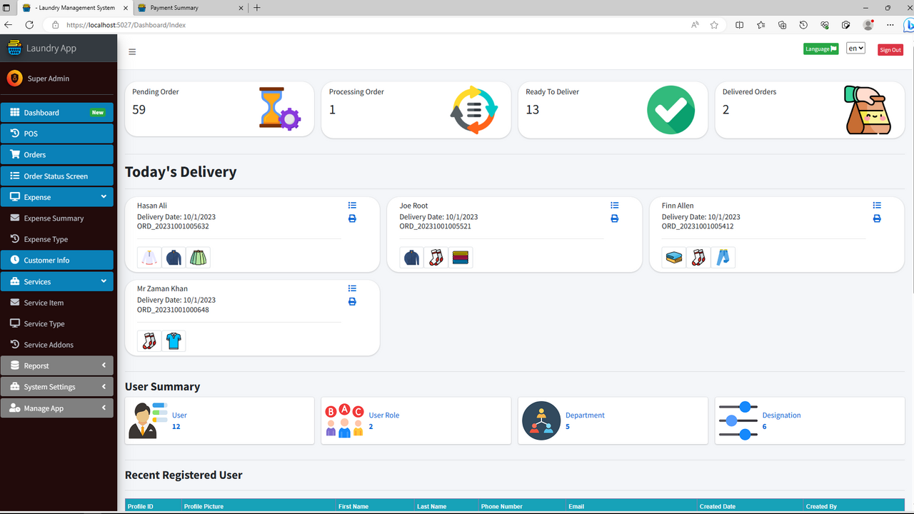 Laundry Box POS and Order Management System by shaheddev CodeCanyon
