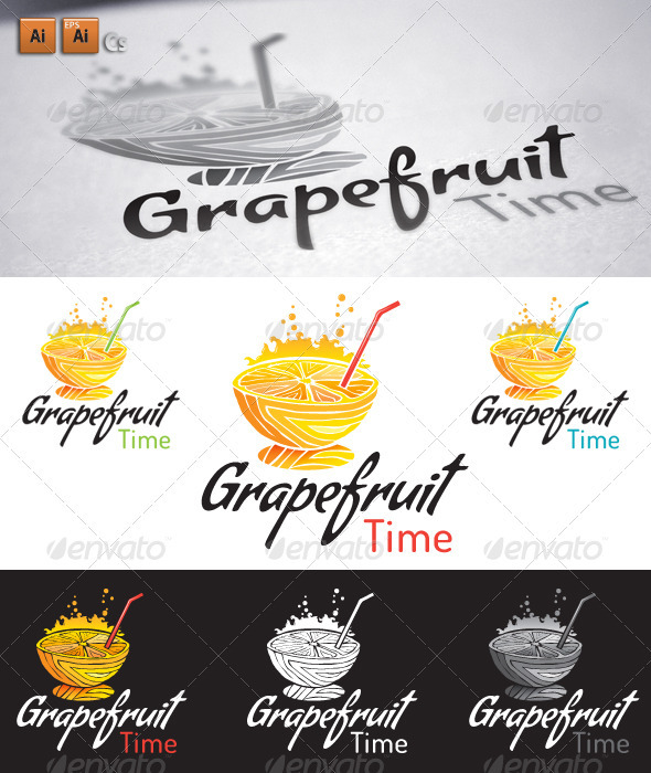 Grapefruit - Food Logo Templates