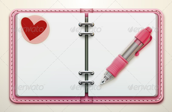 personal organiszer - Objects Vectors