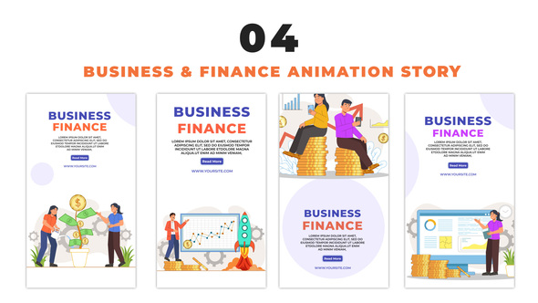 Business and Finance Management Vector Instagram Story