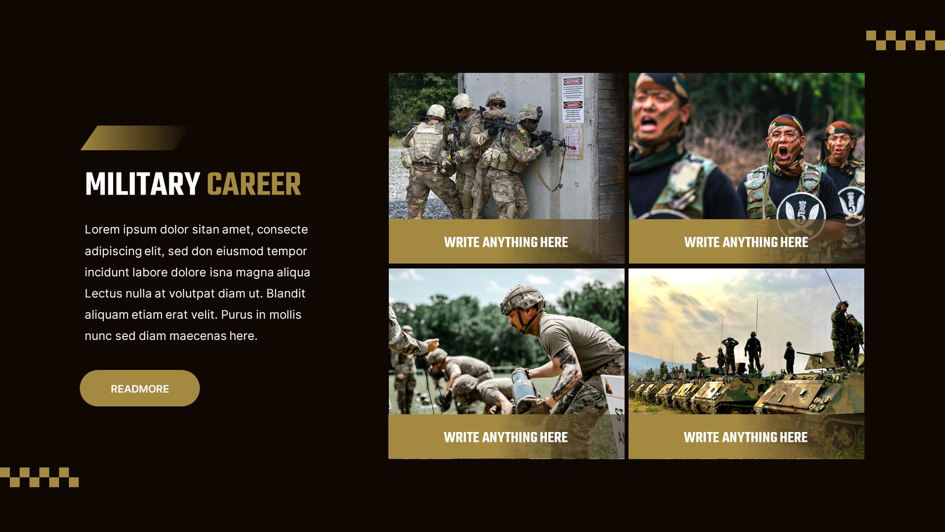 Deltaforce - Military Academy PowerPoint Template, Presentation Templates