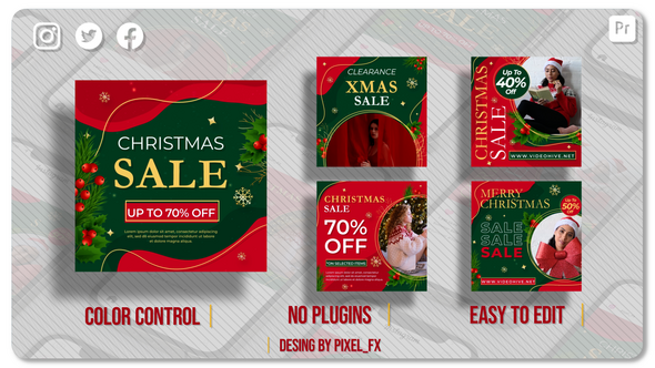 Christmas Sale Posts V1 I MOGRT
