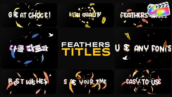 Feathers Titles | FCPX