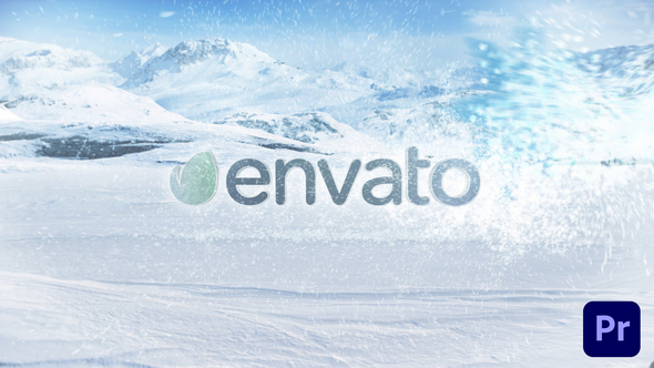 Winter Snow Frost Blizzard Holiday Logo 2