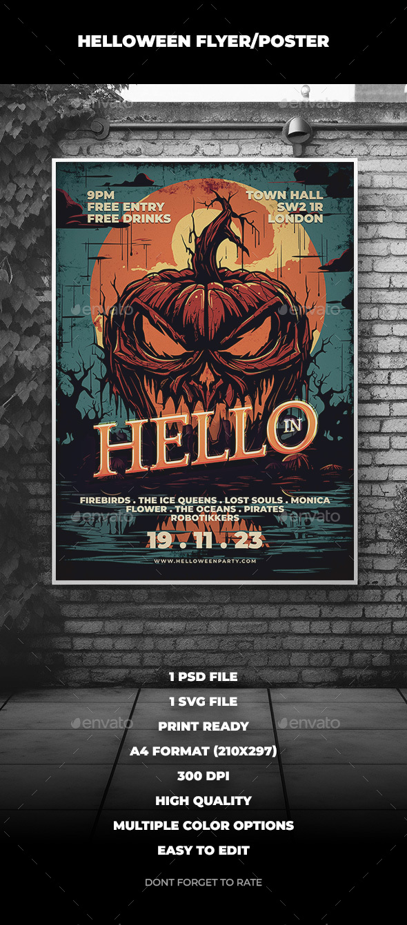 [DOWNLOAD]Helloween Flyer / Poster 02
