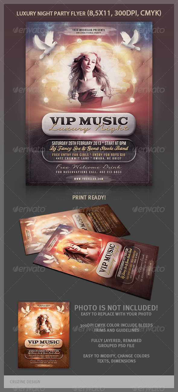 Luxury Night Party Flyer - Clubs & Parties Events