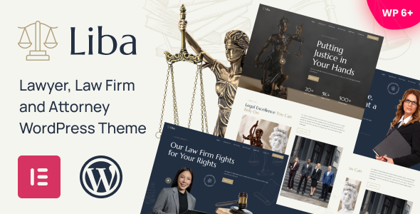 Liba – Lawyer, Law Firm and Attorney WordPress Theme