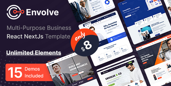 Envolve - Multi-Purpose Business React NextJs Template