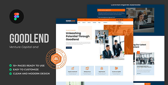 Goodlend - Venture Capital & Investment Figma Template