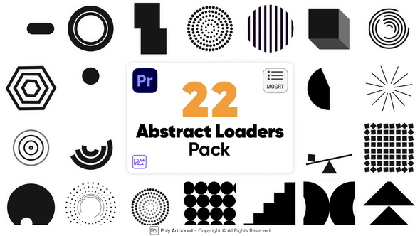 Abstract Loaders Pack For Premiere Pro